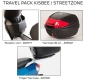 Preview: Peugeot TRAVEL PACK KISBEE / STREETZONE - Gepäckträger + Top Case 30L mit Adapterplatte + Staubox
